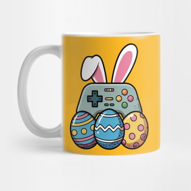 Easter Video Game Bunny Eggs Gaming Gamer Boys Men Teen Kids by Creatifly Graphic Tees